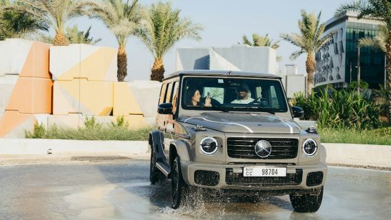 Центр внедорожных испытаний Mercedes-Benz: G-500 с самостоятельным управлением.
