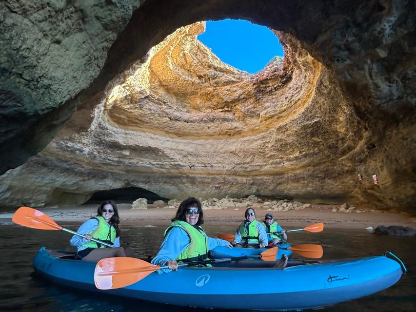 From Faro: Kayak into Benagil Cave, Algar Seco & Carvoeiro