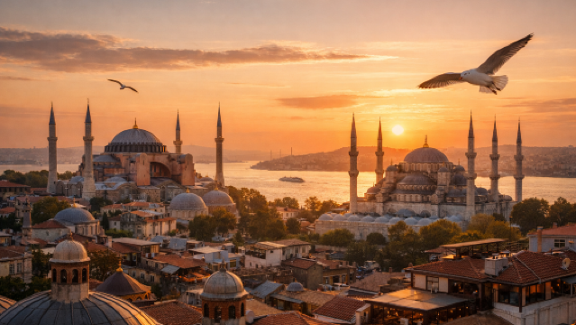 Lawatan sehari citywalk Istanbul|Masjid Biru|pemandu pelancong bahasa Cina di bandar lama