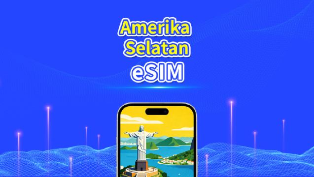 eSIM Amerika Selatan | 5G/4G | Paket Data Harian/Total | 1–30 hari | Penagihan 24 Jam | Kode QR