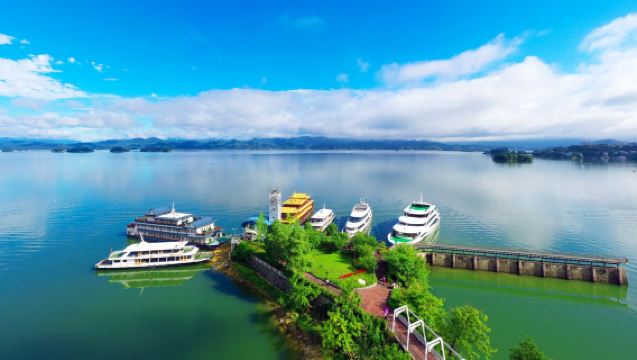 千島湖豪華休閒遊船+中心湖區門票(夢想號)|賀城號|千旅之星號|隨機安排|小眾旅行|休閒度假|高端優選)