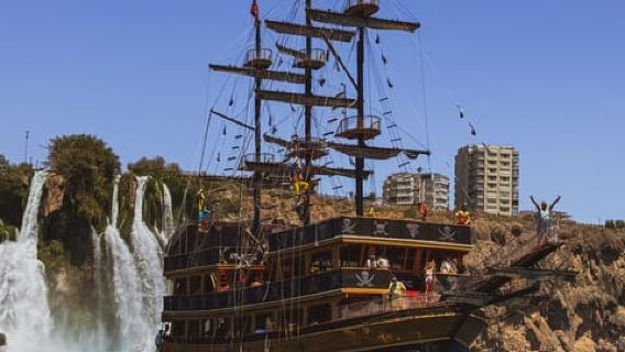 Antalya: Pirate Boat Trip, Swimming Stops & Duden Waterfall