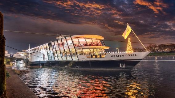 Dresden: Weihnachtsmittagessen - festliche Flussfahrt
