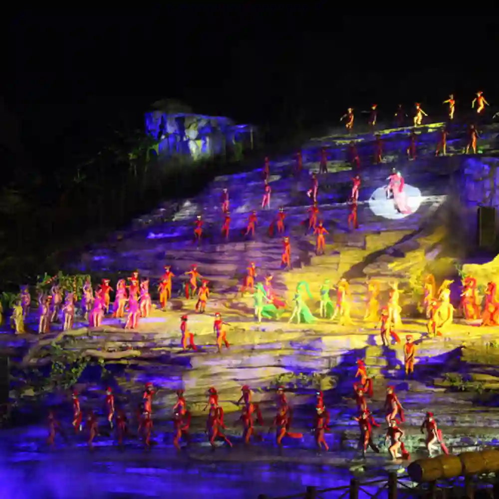 Zhangjiajie Tianmen fox fairy show VIP seat + private transfer
