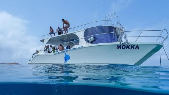 Daymaniyat Snorkel + BBQ: Catamaran w/ Sundeck & Toilets