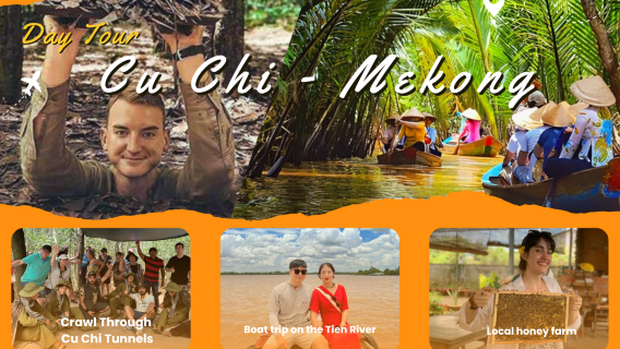 Cu Chi Tunnels and Mekong River Delta Day Tour from Ho Chi Minh City