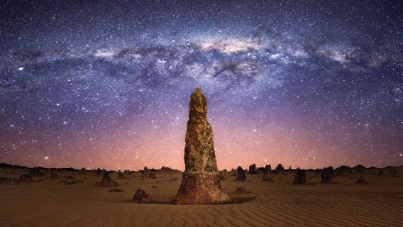 Tour di un giorno con cena e osservazione delle stelle al tramonto tra le Pinnacles di Perth