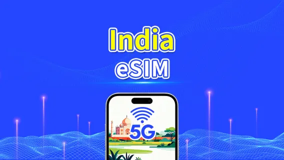 India eSIM | 4G | Daily/Total Data Package | 1-30 days | Natural Day Billing | QR Code