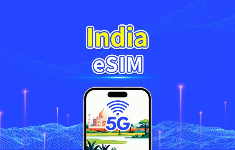 eSIM India | 4G | Paquete de datos diario/total | 1-30 días | Facturación por días naturales | Código QR