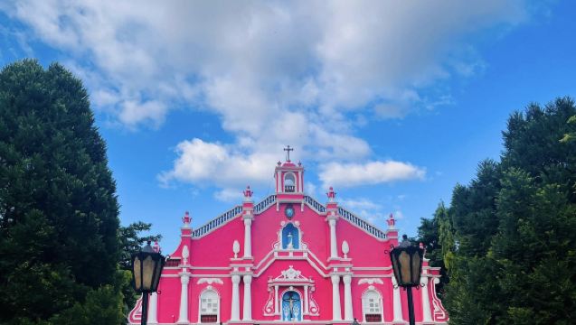 Buffalo City Manila, Philippines [Pink Church + Musical Buffalo Cart + Waterfall Restaurant + Bamboo Rafting]