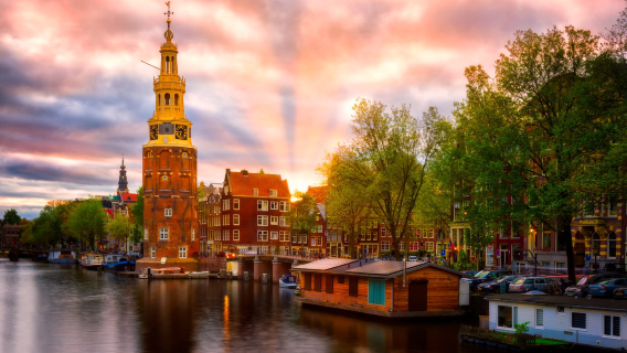 Rembrandt House Museum + Waterlooplein Market + Maritime Museum + Montelbaans Tower (Montelbaanstoren) + Canals of Amsterdam