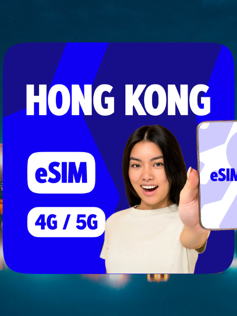 香港數據計劃 4G/5G eSIM | 每日 500MB-5GB | 24小時計算 | 1-365日