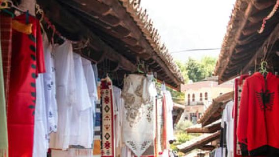 From Tirana: Kruja Castle, Bazaar, and Sari Salltik Tour