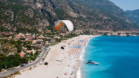 Fethiye: Blue Lagoon Tandem Paragliding & Opt Photos & Video