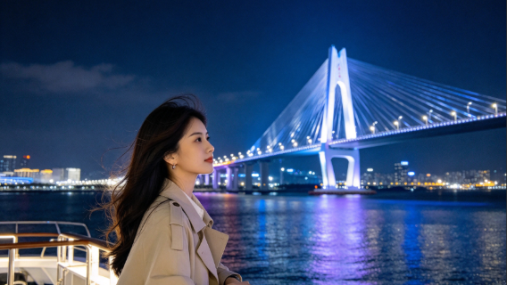 บริการรับถึงที่แบบเลือกได้ | ท่าเรือสำราญเชาโข่วเซินเจิ้น+ชมสะพานฮ่องกง-จูไห่-มาเก๊าทางทะเล/เลือกเที่ยวกลางคืนได้