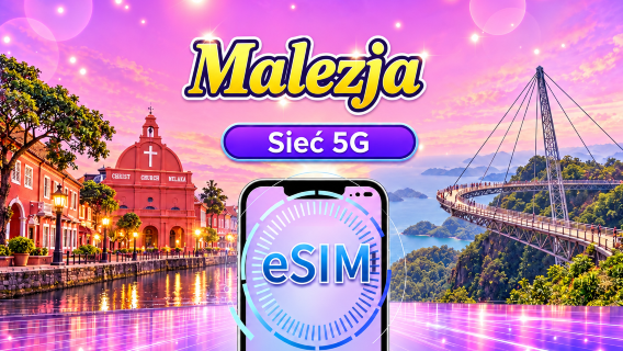 Malezja 5G eSIM | Obsługa Google Maps/Chat GPT | Pakiet dzienny/pakiet danych | Rozliczenie 24-godzinne | 1-30 dni | Kod QR