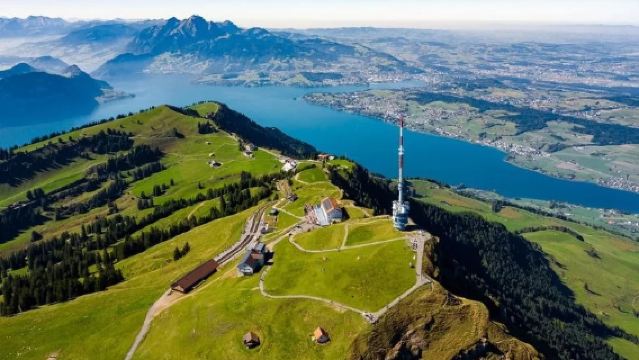 Mount Rigi and Lucerne one-day tour in Switzerland|Includes cable car+ rack railway + Lake Lucerne cruise