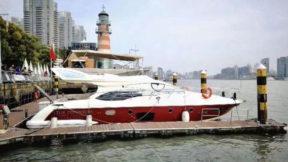 上海黃浦江家庭聚會小遊艇包船出海觀光陸家嘴外灘東方明珠【47尺紅色小遊艇·親子家庭聚會出遊推薦用船】