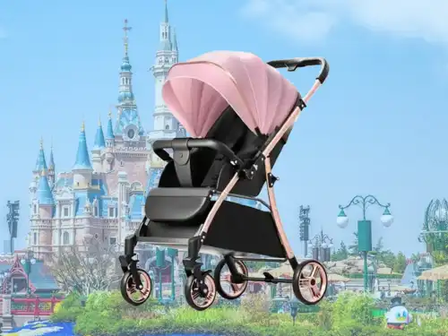 上海ディズニーリゾート ベビーカーレンタル ダブルベビーカー 子供用