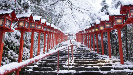 Small Group Tour for 9: 1-day Tour to Nanzen-ji Temple + Kifune Shrine + Sanzen-in (Including Eizan Railway)