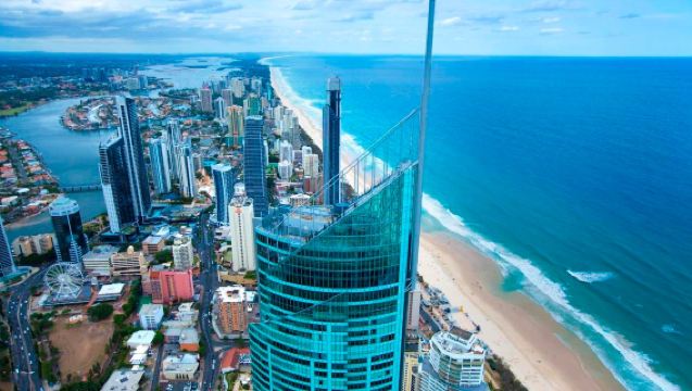 SkyPoint-Aussichtsplattform im Q1 Tower an der Gold Coast, Australien