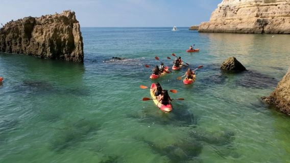 Lawatan Kayak Pesisir Pantai & Gua Algarve dari Armação de Pera