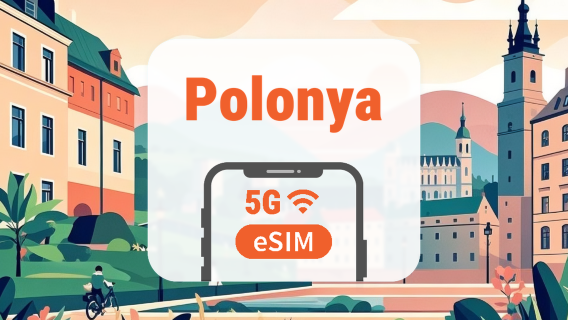 Polonya Plus 5G eSIM | Yerel Şebeke • Tüm AI & TikTok | 1–30 Gün | QR Kod