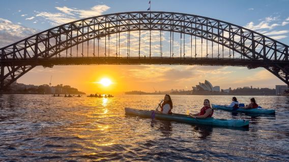 Sydney | Canoagem ao nascer do sol | Ponte da Baía de Sydney | Ópera de Sydney | Luna Park