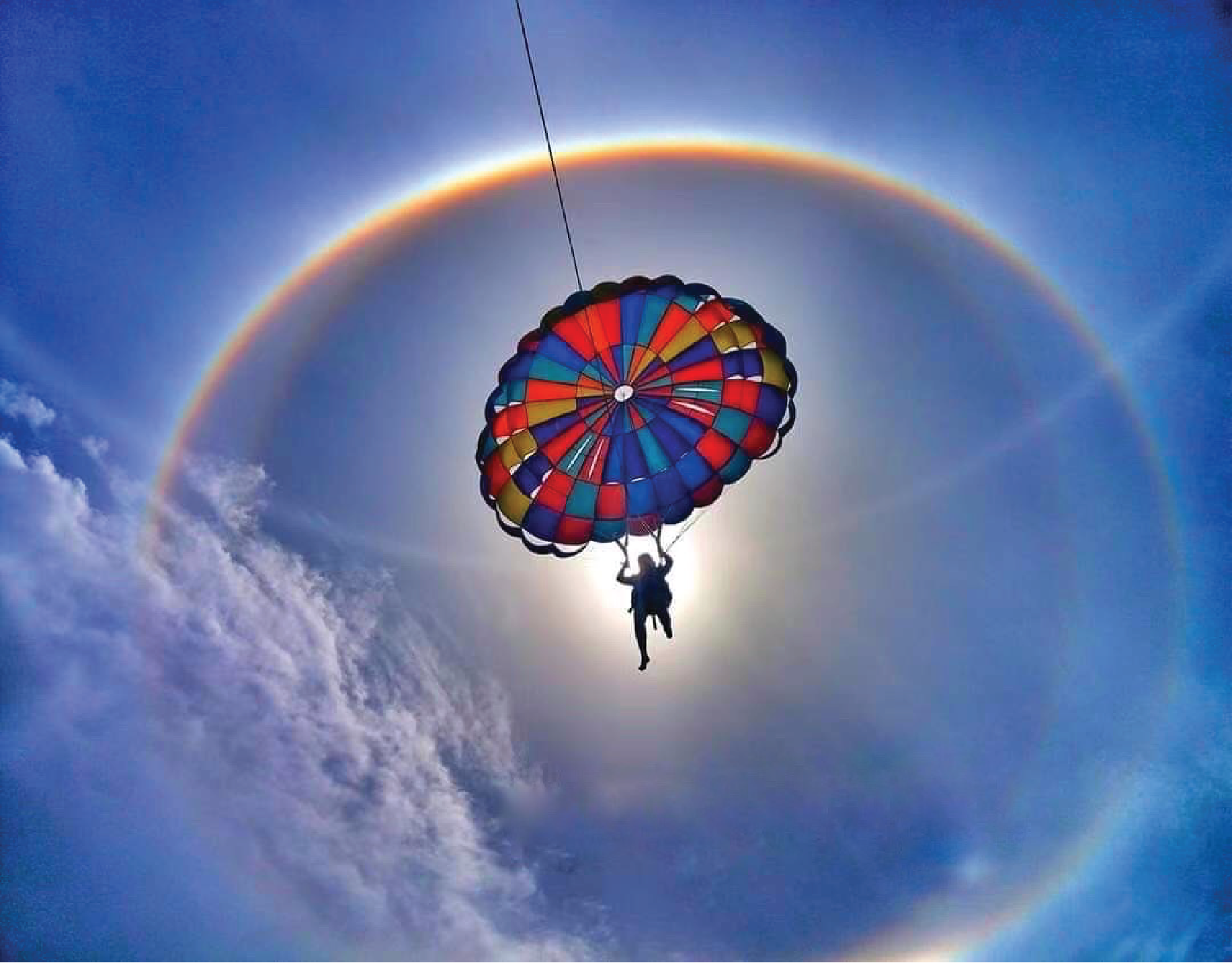 パタヤビーチでのパラセーリング体験【パタヤビーチでパラセーリング/スピードボート送迎・360度パノラマ・開放感満載】