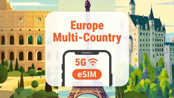 Europe 41 Destinations 5G Prepaid eSIM | UK, Turkey & More | 1–30 Days | Instant QR