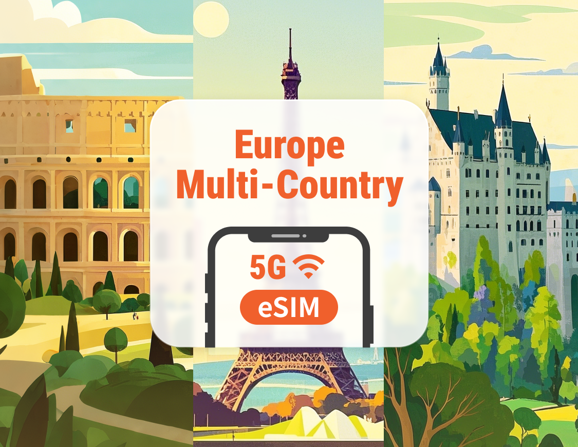 Europe 41 Destinations 5G Prepaid eSIM | UK, Turkey & More | 1–30 Days | Instant QR