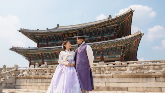 韓国ソウルでの旅行写真撮影