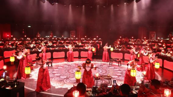 【武皇盛宴·宮廷餐秀】陝西西安大唐盛宴|全景沉浸式古代文化宮廷餐秀【可選午宴/晚宴+觀看演出,夢迴長安】