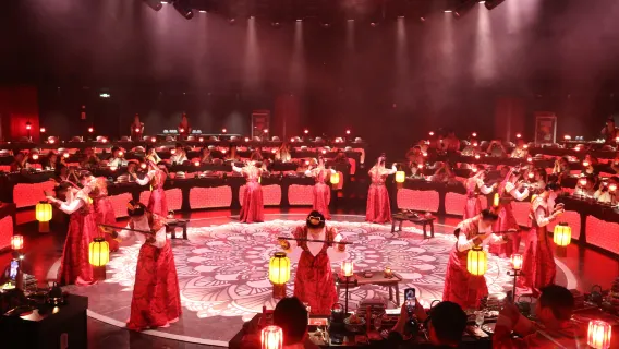 [Wu Zetian-banketten] Xi'an, Shaanxi Tang-dynastiets Wu Zetian-banketten [Panorama immersiv gammeldags hofmiddagsshow]