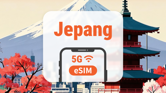 5G eSIM Jepang | Jangkauan Jaringan Ganda | ChatGPT | 1–30 Hari | Kode QR Instan
