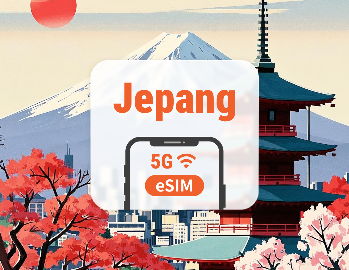 5G eSIM Jepang | Jangkauan Jaringan Ganda | ChatGPT | 1–30 Hari | Kode QR Instan