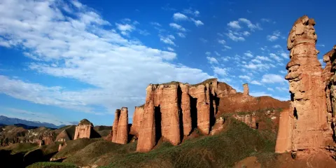 張掖冰溝丹霞+張掖七彩丹霞旅遊景區一日遊【純玩無購物/大自然奇觀】