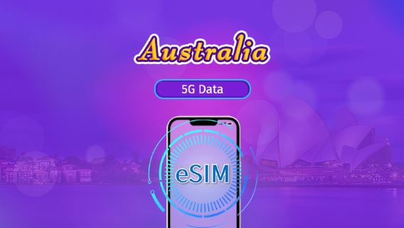 Australia | 5G/4G eSIM | Day Pass/Total Package | Natural Day Billing | 1-30 days | QR code
