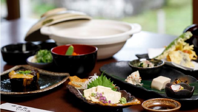 [Kyoto Arashiyama | Cucina di tofu] Yudofu Sagano