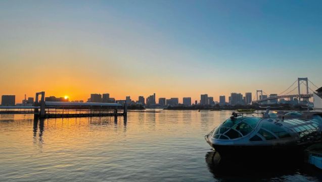 도쿄 아사쿠사사 다이바 해변공원 관광 유람선 워터 버스