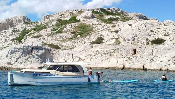 มาร์กเซย์: อุทยานแห่งชาติ Calanques กิจกรรมว่ายน้ำ + ตัวเลือกแพดเดิล
