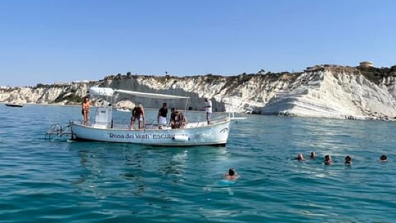 San Leone, Scala dei turchi: private aperitif on boat tour