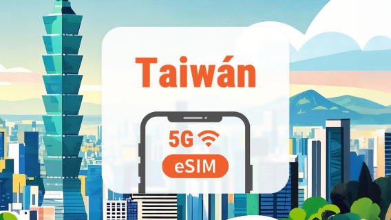 Taiwán 5G eSIM | Doble Red • Apps de IA y TikTok | 1–30 Días | Código QR