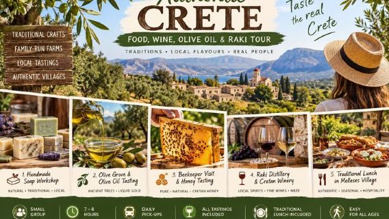 Kreta: Olivenolie, Sæbe, Vin, Raki - En smagsfuld kulinarisk rejse