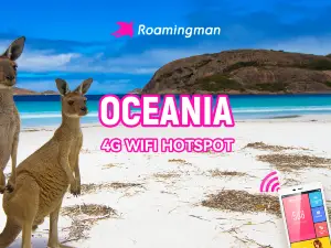 澳大利亞, 新西蘭, 斐濟,4G WiFi熱點租賃（吉隆坡機場自取或馬來境內快遞）