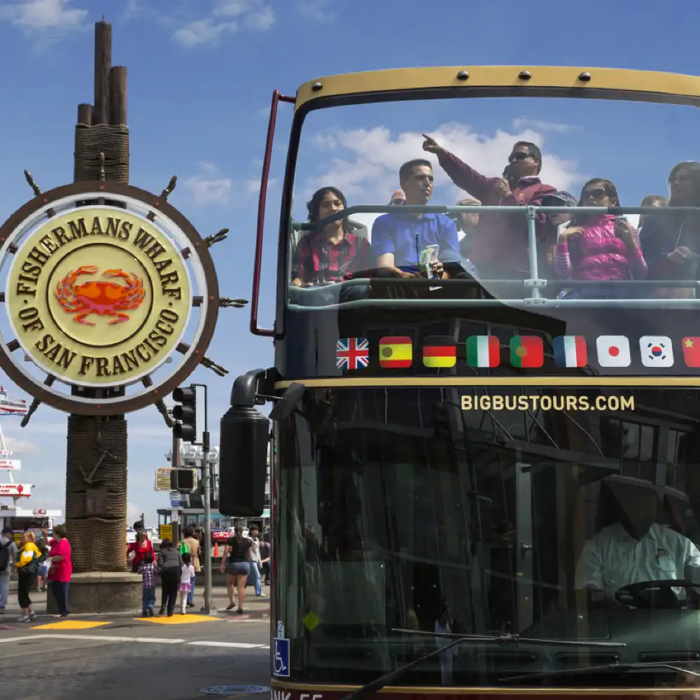Big Bus San Francisco Hop-on Hop-off Bus (24 Hours) +Alcatraz