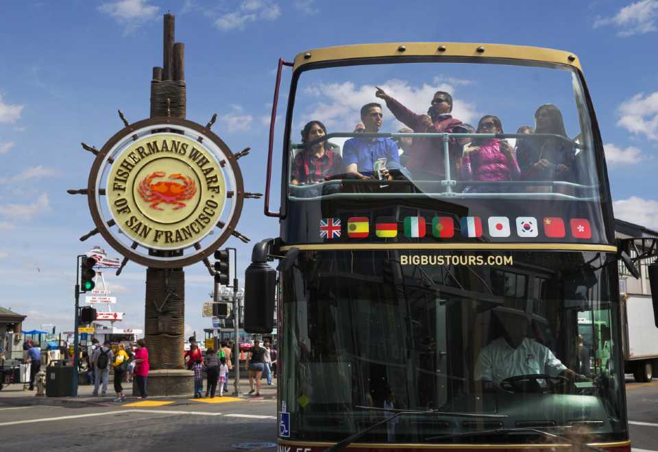 Big Bus San Francisco Hop-on Hop-off Bus (24 Hours) +Alcatraz