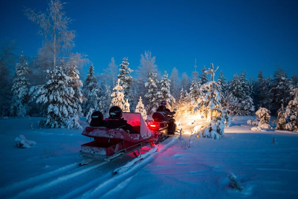 Rovaniemi: giro in slitta per ammirare l'aurora boreale