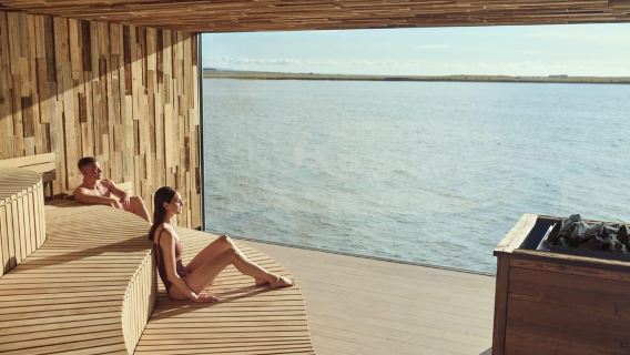 Reykjavik : Pass d'entrée au Sky Lagoon avec rituel spa en 7 étapes