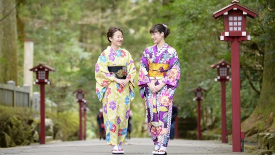 Just 1 minute from Hakone-Yumoto Station! Kimono rental available with next-day return option, making it easy to explore Hakone!